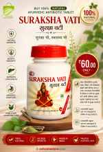 Buy 100% Natural Ayurvedic Antibiotic Tablet : Suraksha Vati
