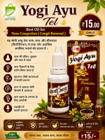Yogi Ayu Tel: Best Oil for Nose Congestion [Cough Removal]