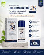 Buy Homeopathic Bio-Combination 28 (BC 28) Tablet For Calcium Absorption