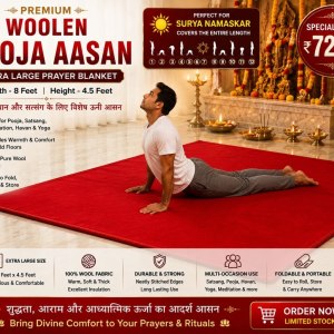 Buy Puja Asana Woolen (Red- 720)
