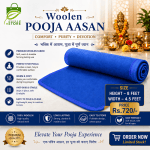 Buy Woolen Pooja Aasan (Blue- 720)