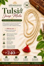 100% Pure Tulsi Jaap Mala (108 Beads)