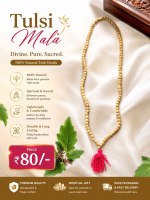 Buy 100% Pure Tulsi Mala at Just ₹80!